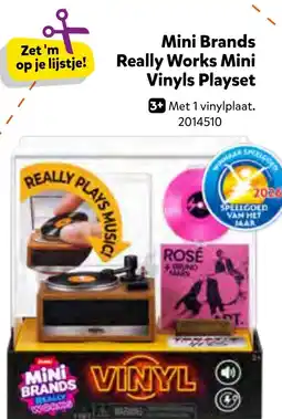 Intertoys Mini Brands Really Works Mini Vinyls Playset aanbieding
