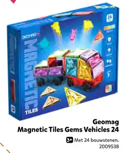 Intertoys Geomag magnetic tiles gems vehicles 24 aanbieding