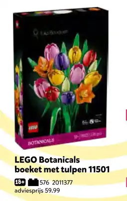 Intertoys lego botanicals boeket met tulpen aanbieding