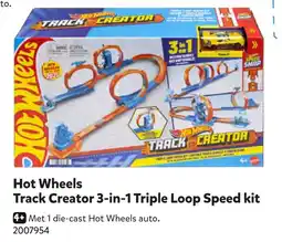 Intertoys Hot Wheels Track Creator 3-in-1 Triple Loop Speed kit aanbieding