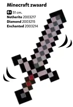 Intertoys Minecraft zwaard aanbieding