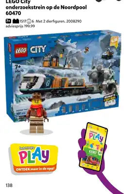 Intertoys lego city onderzoekstrein op de noordpool aanbieding