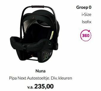 BabyPark Nuna pipa next autostoeltje aanbieding