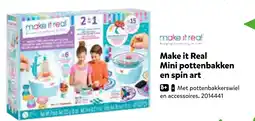 Intertoys Make it Real Mini pottenbakken en spin art aanbieding