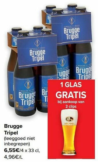 Carrefour Brugge tripel aanbieding