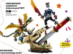 Intertoys lego ninjago strijd bij het drakenzwaard 71871 aanbieding