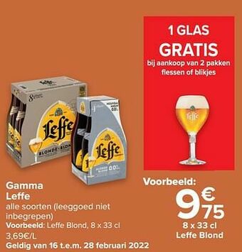 Carrefour Leffe blond aanbieding