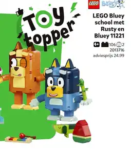 Intertoys LEGO Bluey school met Rusty en Bluey aanbieding