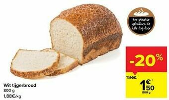 Carrefour Wit tijgerbrood aanbieding