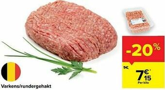 Varkens-rundergehakt