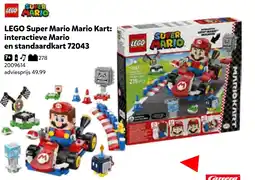 Intertoys LEGO Super Mario Mario Kart: interactieve Mario en standaardkart 72043 aanbieding