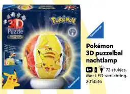 Intertoys Pokémon 3D puzzelbal nachtlamp aanbieding