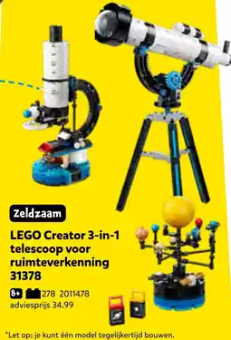 Intertoys lego creator 3-in-1 telescoop voor ruimteverkenning aanbieding