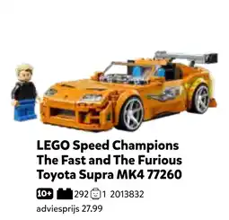 Intertoys Lego speed champions the fast and the furious toyota supra mk4 aanbieding