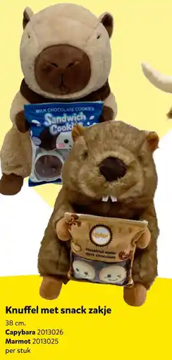 Intertoys Knuffel met snack zakje aanbieding