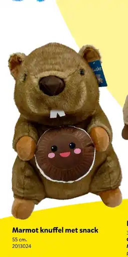 Intertoys Marmot knuffel met snack aanbieding