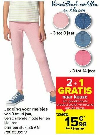 Carrefour Jegging voor meisjes aanbieding