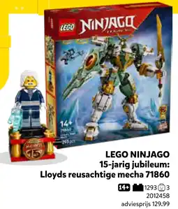 Intertoys lego ninjago 15-jarig jubileum: lloyds reusachtige mecha 71860 aanbieding
