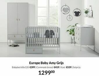 BabyPark Europe baby amy grijs aanbieding