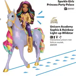 Intertoys Unicorn Academy Sophia & Rainbow Light-up Wildstar aanbieding