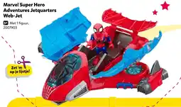 Intertoys Marvel Super Hero Adventures Jetquarters Web-Jet aanbieding