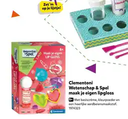 Intertoys Clementoni Wetenschap & Spel maak je eigen lipgloss aanbieding