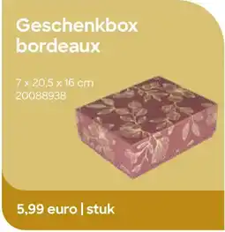 AVA Geschenkbox bordeaux aanbieding
