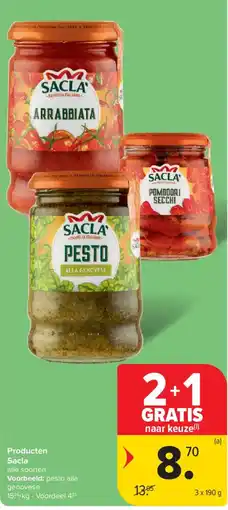 Carrefour Market Sacla pesto alla genovese aanbieding