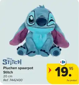 Carrefour Pluchenspaarpot stitch aanbieding