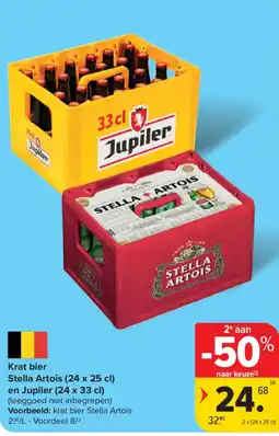 Carrefour Market Krat bier Stella Artois aanbieding