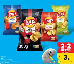 Carrefour Market Flat chips Lay's aanbieding