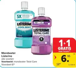 Carrefour Market Mondwater Listerine aanbieding