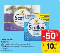Carrefour Market Toiletpapier Scottex aanbieding