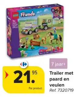 Carrefour Trailer met paard en veulen aanbieding