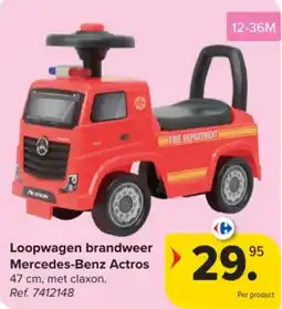 Carrefour Loopwagen brandweer Mercedes-Benz Actros aanbieding