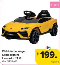 Carrefour Elektrische wagen Lamborghini Lanzador 12 V aanbieding