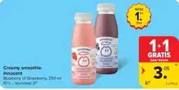 Carrefour Market Creamy smoothie Innocent aanbieding