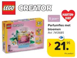 Carrefour lego creator parfumfles met bloemen aanbieding
