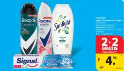 Carrefour Market Signal, Rexona en Sunlight alle soorten aanbieding