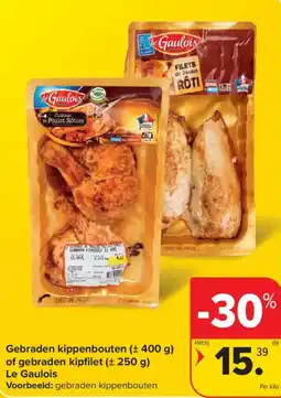 Carrefour Market gebraden kippenbouten of gebraden kipfilet aanbieding