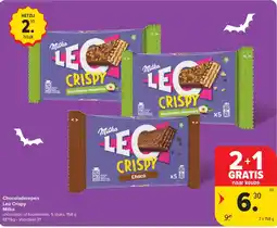 Carrefour Market Chocoladerepen Leo Crispy aanbieding
