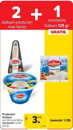 Carrefour Market Galbani-producten aanbieding