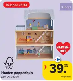 Carrefour Houten poppenhuis aanbieding