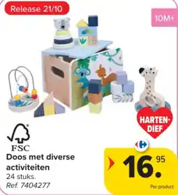 Carrefour Doos met diverse activiteiten aanbieding