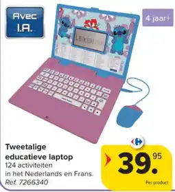 Carrefour Tweetalige educatieve laptop aanbieding