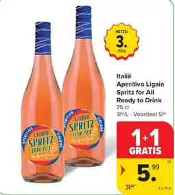 Carrefour Market Italië Aperitivo Ligaia Spritz for All aanbieding