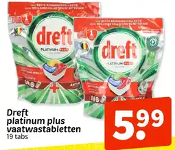 Wibra Dreft platinum plus vaatwastabletten aanbieding