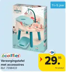 Carrefour verzorgingstafel met accessoires aanbieding