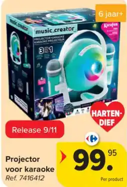 Carrefour Projector voor karaoke aanbieding