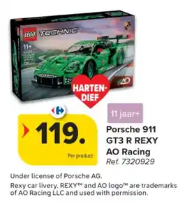 Carrefour Porsche 911 GT3 R REXY AO Racing aanbieding